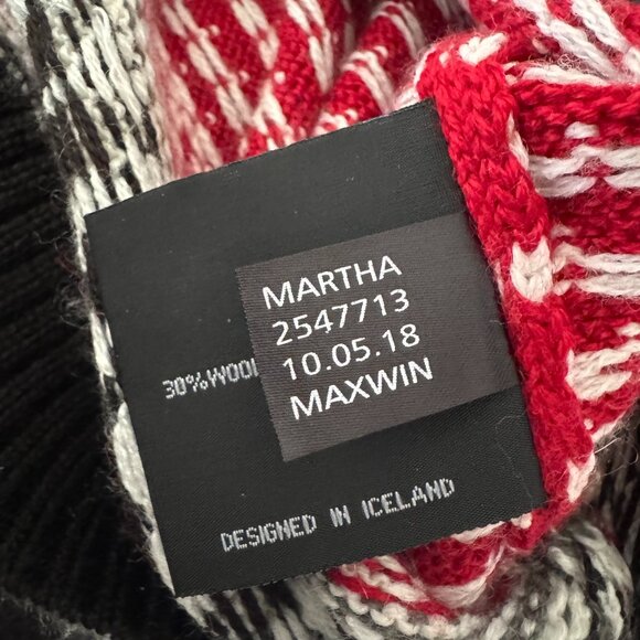 Icewear Iceland Full Zip Wool Blend Sweater Cardigan Fair Isle Nordic Cozy Large - Picture 13 of 16